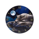 Lisa parker quiet reflection wolf bedrukte klok