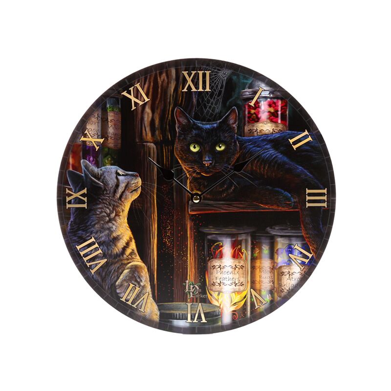 Load image into Gallery viewer, Lisa parker magical emporium katten bedrukte klok
