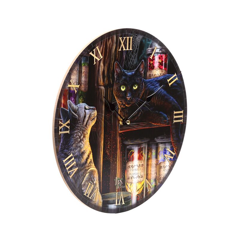 Load image into Gallery viewer, Lisa parker magical emporium katten bedrukte klok
