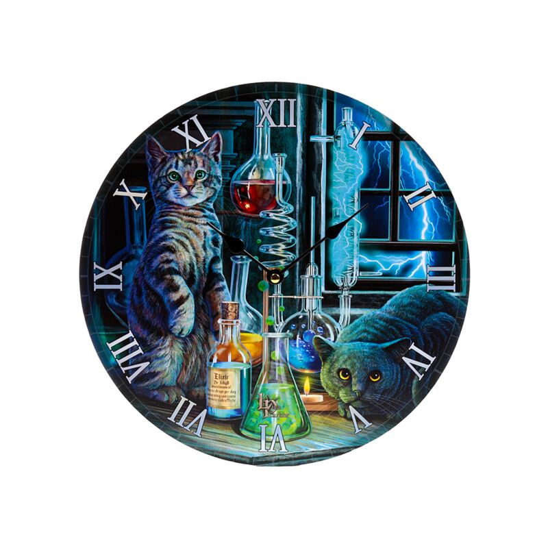 Load image into Gallery viewer, Lisa parker jekyll hyde katten bedrukte klok
