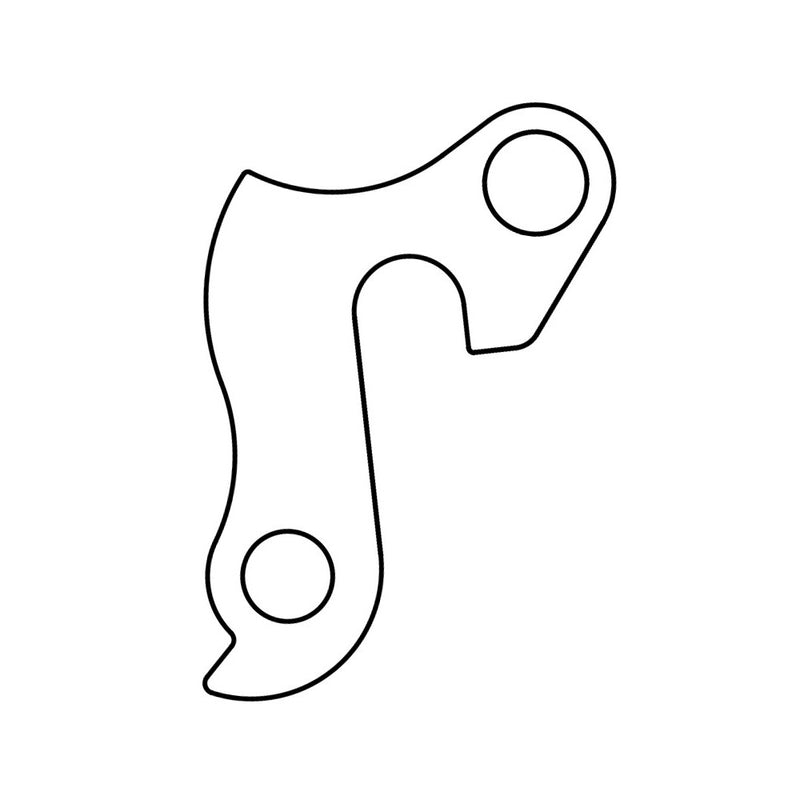 Load image into Gallery viewer, derailleurhanger GH-255 Bulls 60 mm zilver

