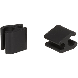 Elvedes Kabelclips Duo PVC 4,1 mm + 4,1 mm zwart (50 stuks)