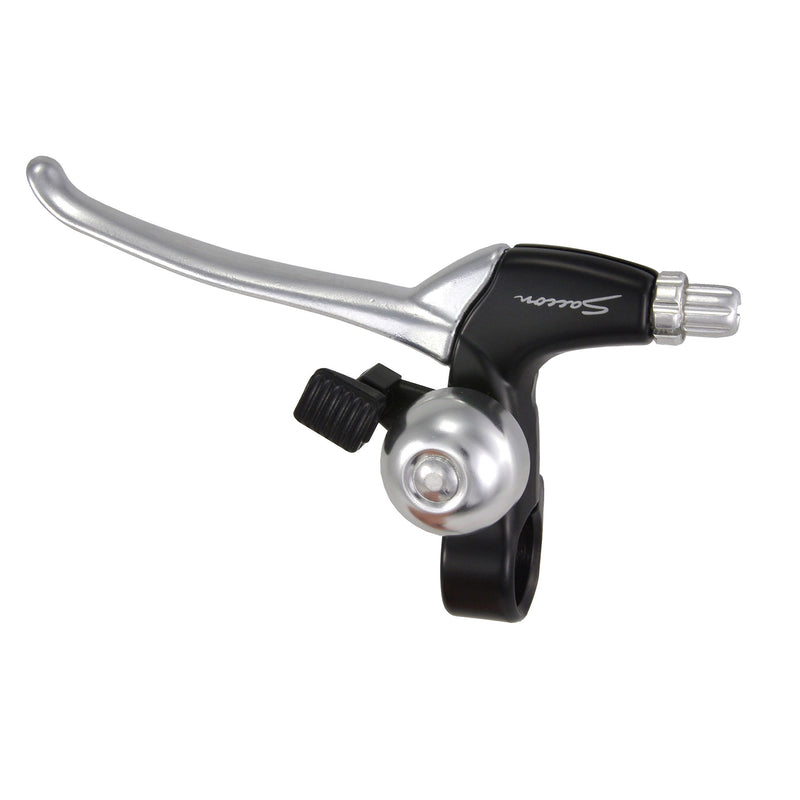 Load image into Gallery viewer, Saccon VWP Remgreepset met bel Nexus 7V zwart zilver
