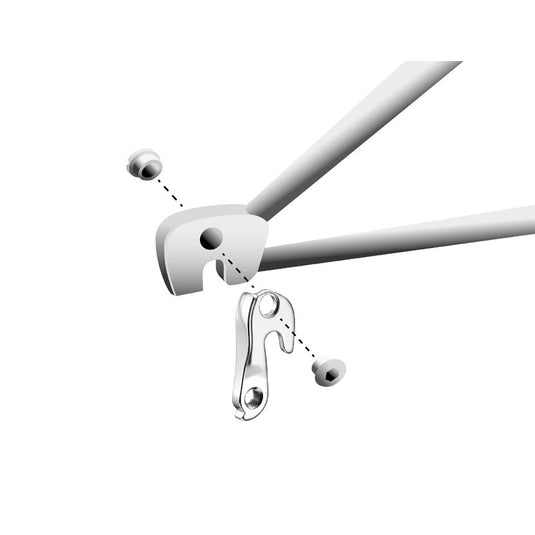 Union derailleurpad GH-132 met schroefset M8x0.75