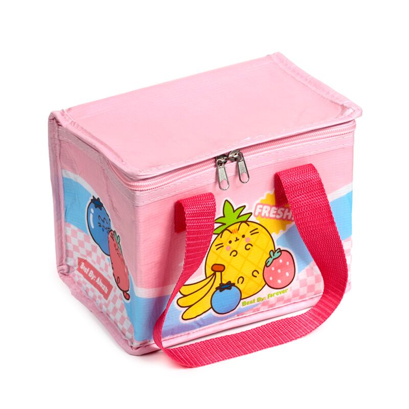 Load image into Gallery viewer, Union rpet duurzame koeltas lunchtas pusheen de kat fruit
