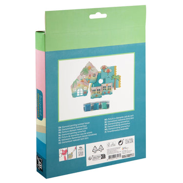 Craft id diamond painting zomerhuis - 18x18x16cm