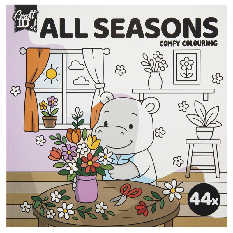ギャラリービューアに画像をロードする, Craft id kleurboek cute comfy 20x20cm, 4ass
