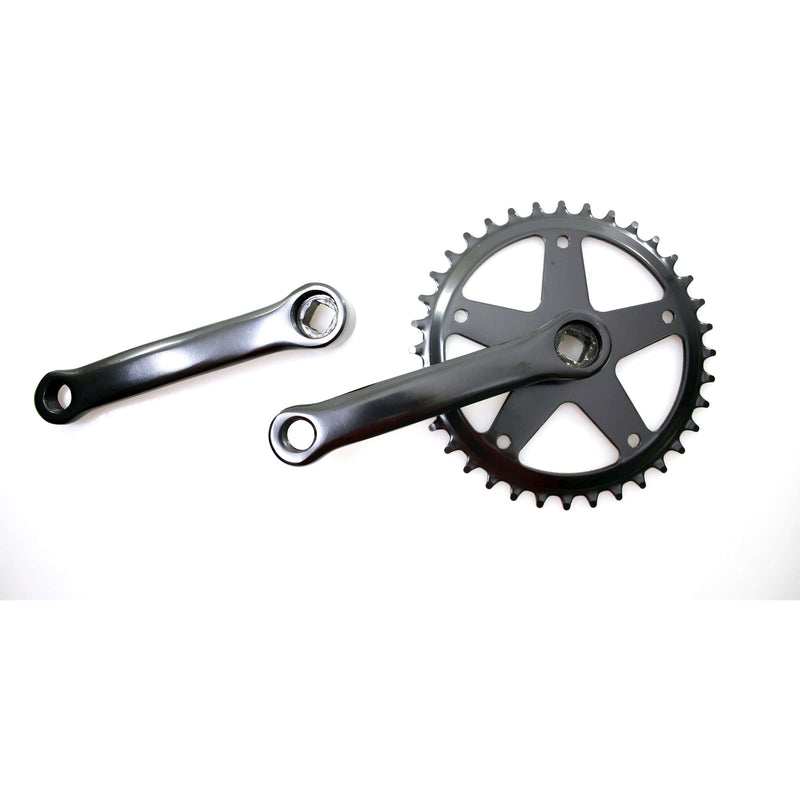 Afbeelding laden in galerijviewer, Kgs crankstel 36t 127 mm zwart
