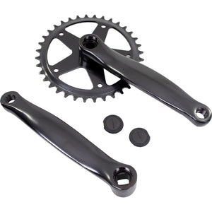 White label crankstel 36t ? 170mm jis alu zwart
