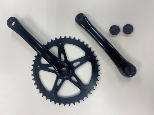 Hzb crankset kettingwiel staal 44t 1 8 + 3 32 170 mm -1 mm zwart