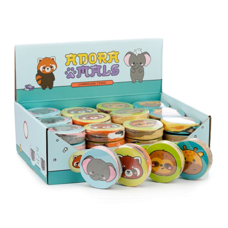 Load image into Gallery viewer, Adoramals wilde dierene dieren compacte reishanddoek
