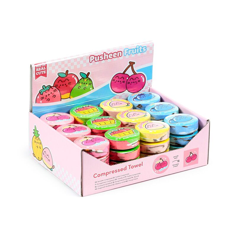 Load image into Gallery viewer, Union pusheende kat fruit compacte reishanddoek
