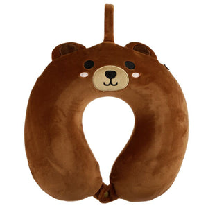 Relaxeazzz beer pluche memory foam nekkussen