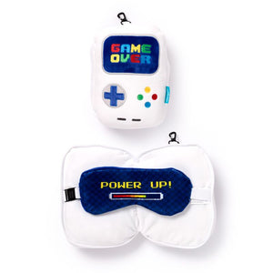 Ty relaxeazzz game over rond reiskussen slaapmasker