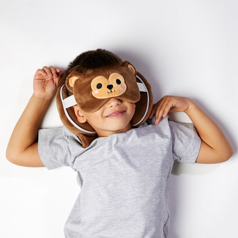 Load image into Gallery viewer, Ty relaxeazzz aap rond reiskussen slaapmasker

