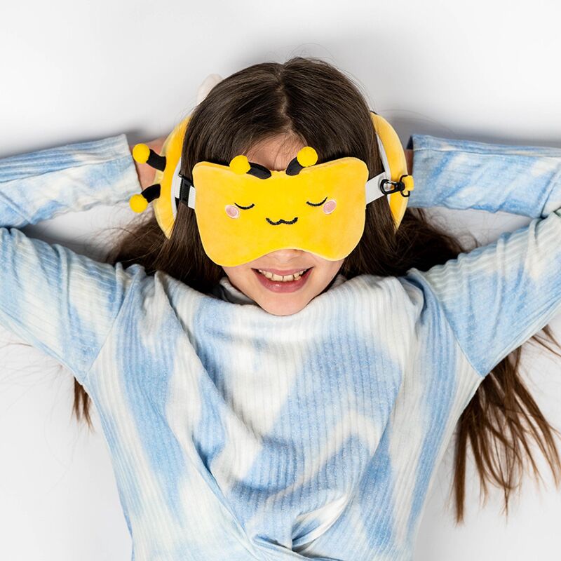 Load image into Gallery viewer, Ty relaxeazzz adorabugs bij rond reiskussen slaapmasker
