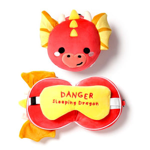 Ty relaxeazzz adoramagics draak rond reiskussen slaapmasker