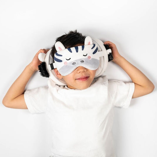 Ty relaxeazzz adoramals bali de zebra rond reiskussen slaapmasker
