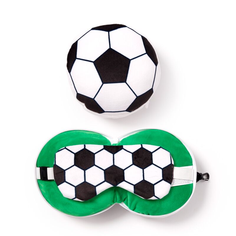Load image into Gallery viewer, Ty relaxeazzz football rond reiskussen slaapmasker
