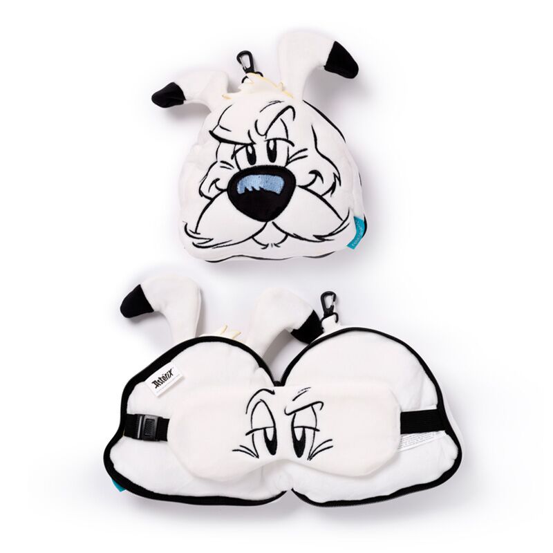 Load image into Gallery viewer, Ty relaxeazzz idefix (dogmatix) asterix rond reiskussen slaapmasker
