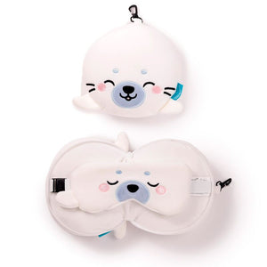 Ty relaxeazzz adoramals kai de zeehond rond reiskussen slaapmasker