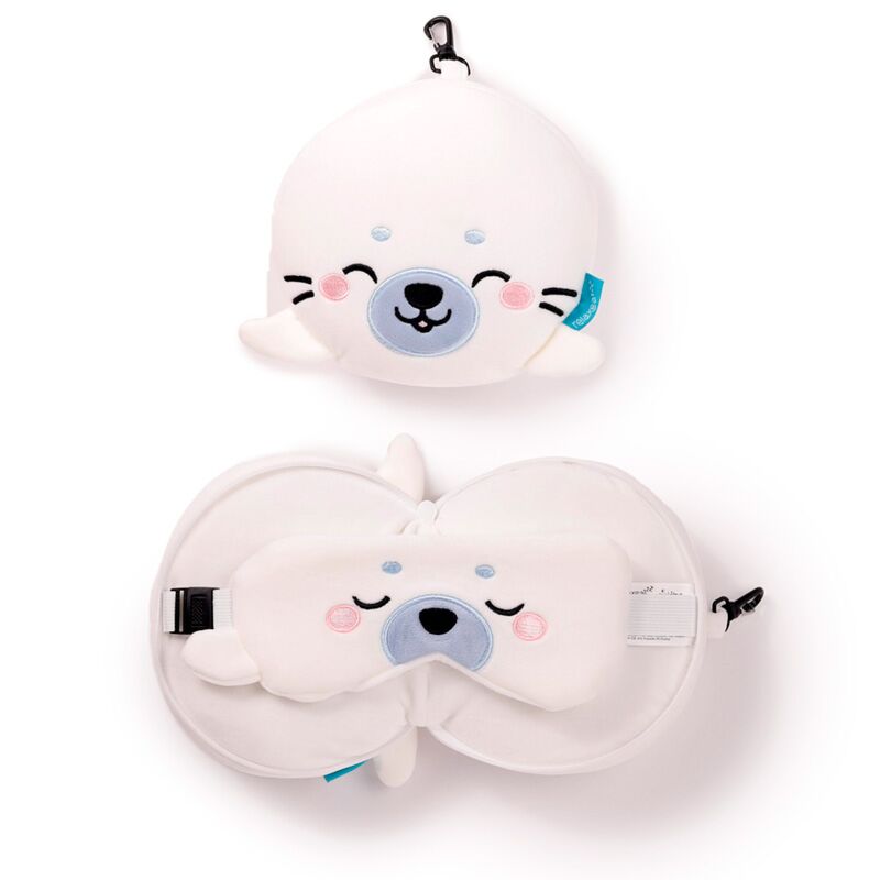 Load image into Gallery viewer, Ty relaxeazzz adoramals kai de zeehond rond reiskussen slaapmasker
