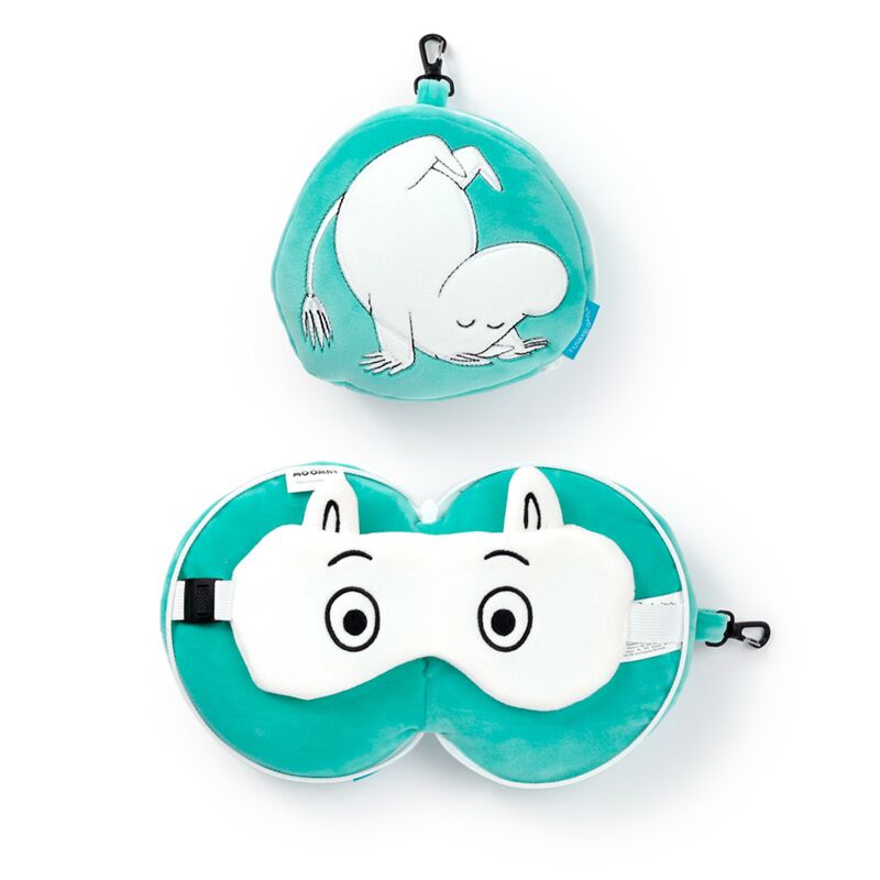 Load image into Gallery viewer, Union relaxeazzz moomin rond reiskussen slaapmasker
