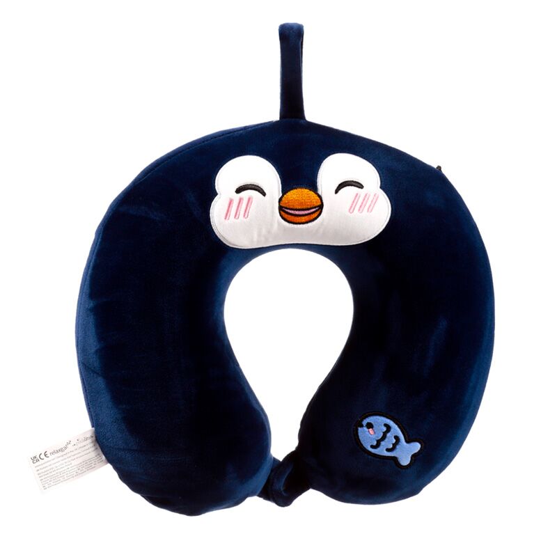 Load image into Gallery viewer, Relaxeazzz pinguin adoramals pluche memory foam nekkussen
