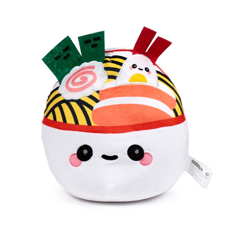 Load image into Gallery viewer, Pluche squidglys foodiemals nori de ramen kom
