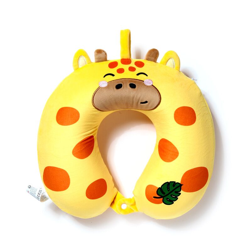 Load image into Gallery viewer, Relaxeazzz raffi de giraffe adoramals pluche memory foam nekkussen
