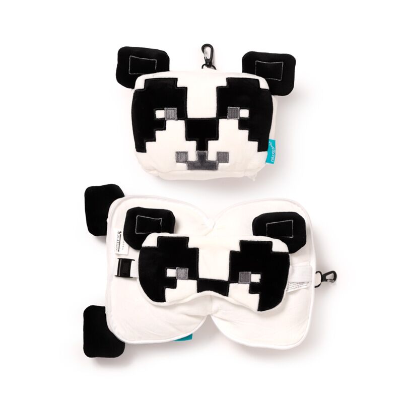 Load image into Gallery viewer, Union relaxeazzz minecraft panda rond reiskussen slaapmasker
