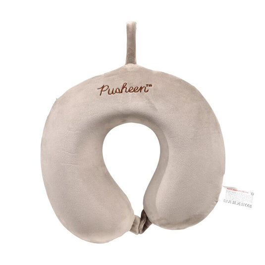 Union relaxeazzz pusheen de kat pluche memory foam nekkussen