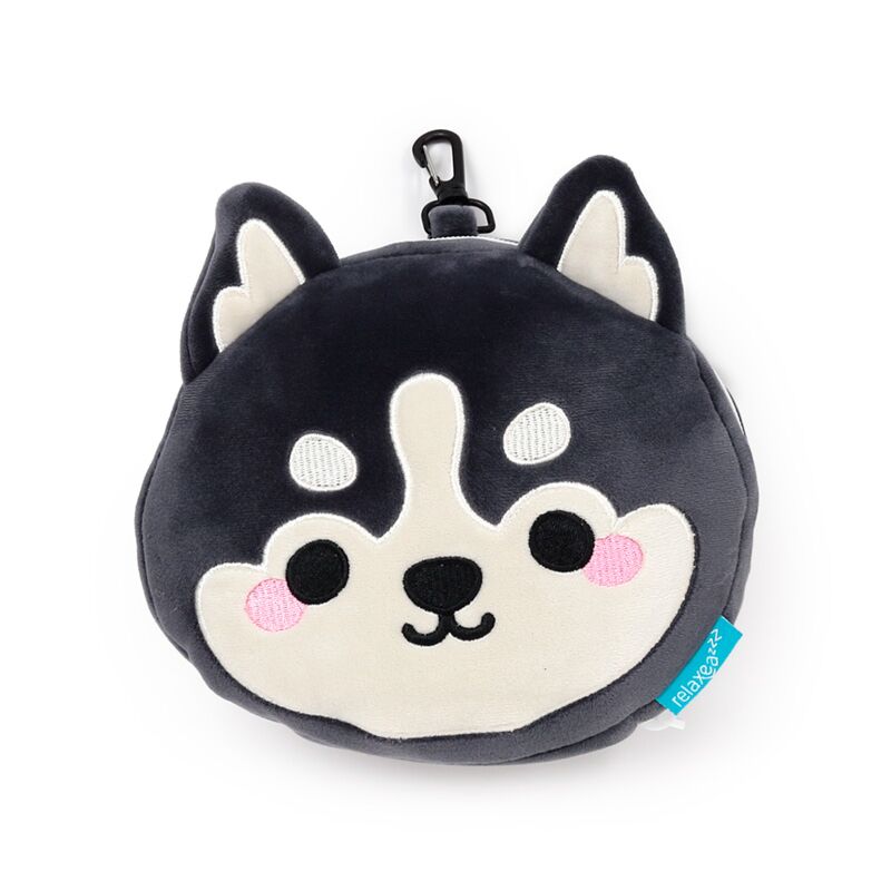 Load image into Gallery viewer, Ty relaxeazzz luna de husky berg dieren reiskussen slaapmasker
