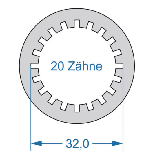Cyclus gereedschap power.tool 2-zijdig t6 37.0 t20 32.0