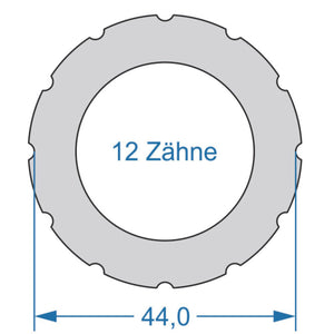 Cycplus cyclus gereedschap power.tool 1-zijdig t12 44.0