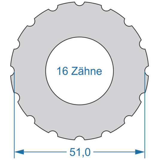 Cycplus cyclus gereedschap power.tool 1-zijdig t16 51.0