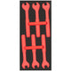 Cycplus cyclus foam 5 gefreesd excl. gereedschap maat s rood