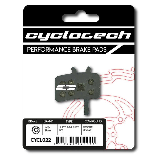 Cyclotech, cyclotech cyclotech schijfremblok prodisc kevlar avid juicy