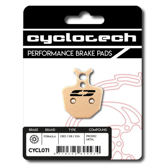 Cyclotech, cyclotech cyclotech schijfremblok prodisc metal formula oro