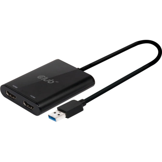 Club 3D USB 3.2 Gen1 Type A naar HDMI Dual Monitor 4K 60Hz