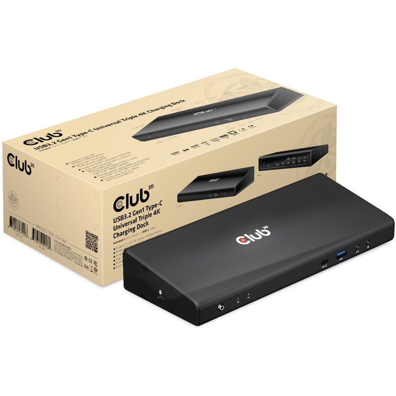 Load image into Gallery viewer, Club 3D USB C 3.2 Gen1 Universal Triple 4K Charging Dock
