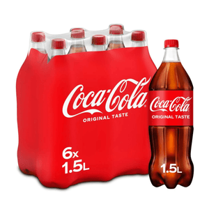 Coca-cola regular pet (6x 1.5 liter)