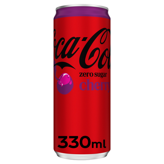 Coca-cola zero cherry blik (24x 33cl)