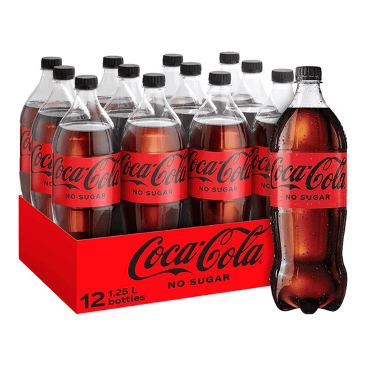 Coca-cola zero petfles (12x 1,25 liter)