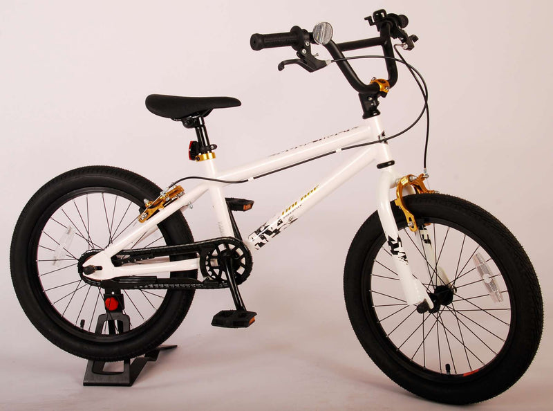 Load image into Gallery viewer, Volare Cool Rider Kinderfiets - Jongens - 18 inch - Wit - 95% afgemonteerd - Prime Collection
