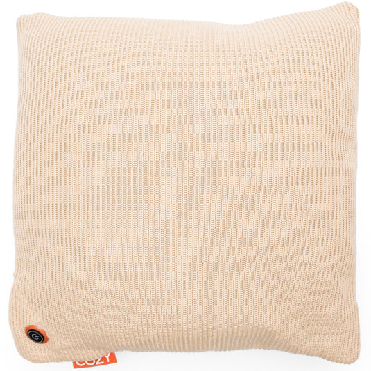 Cozy una knitted 45 x 45 cm draadloos warmtekussen (lichtbeige, powerbank 5000 mah)
