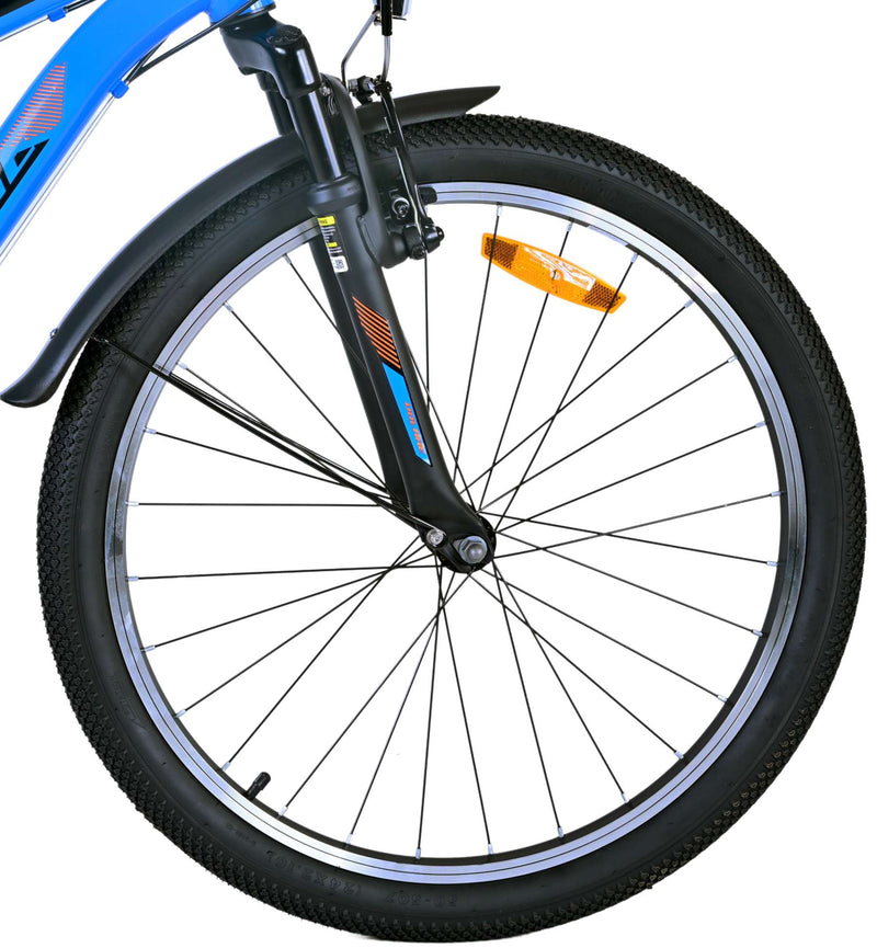 Load image into Gallery viewer, Volare Cross Kinderfiets - Jongens - 24 inch - Blauw - 18 versnellingen - Twee handremmen
