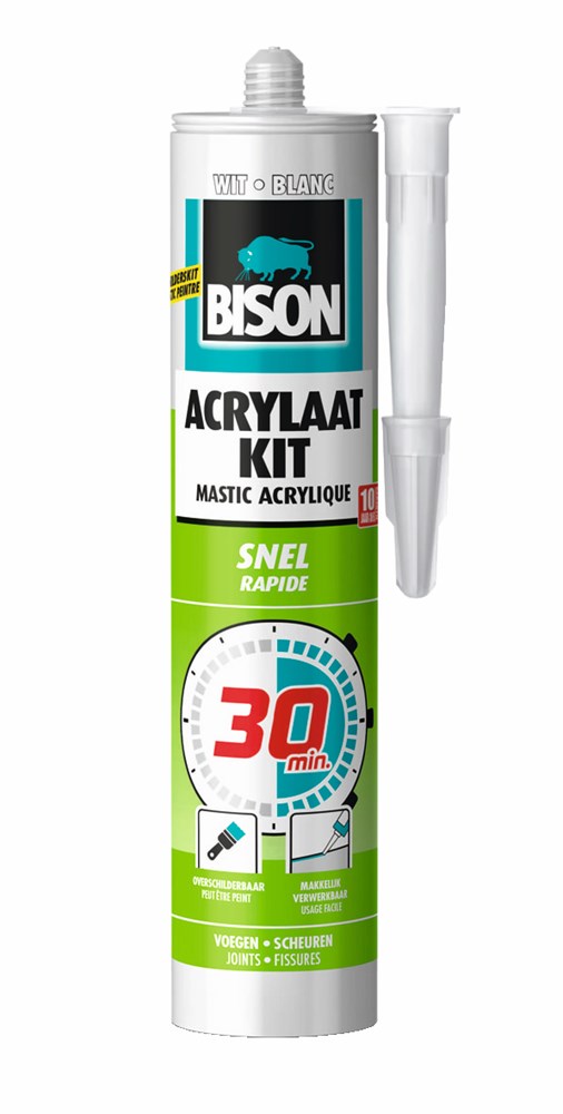 Bison acrylaatkit 30 minuten 310 ml wit