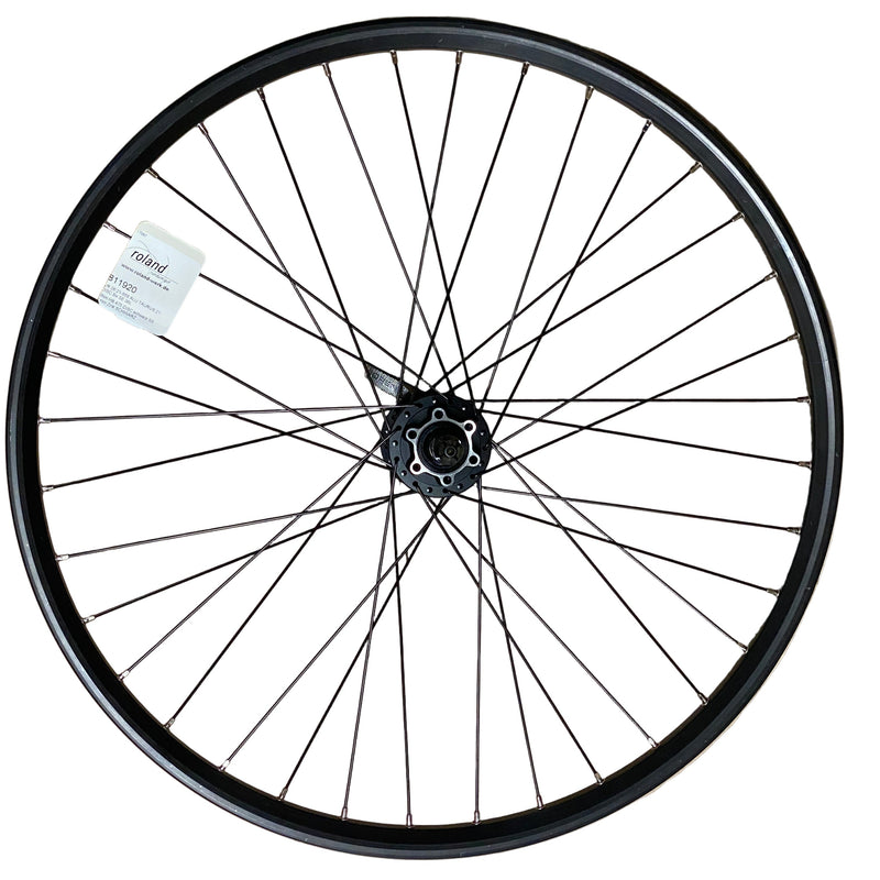 Load image into Gallery viewer, Roland voorwiel 26 21-559 taurus alu. zwart shimano hb475 schijfrem
