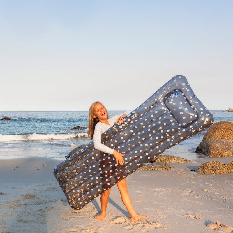 Load image into Gallery viewer, Daisy flower | blauw luxe luchtbed
